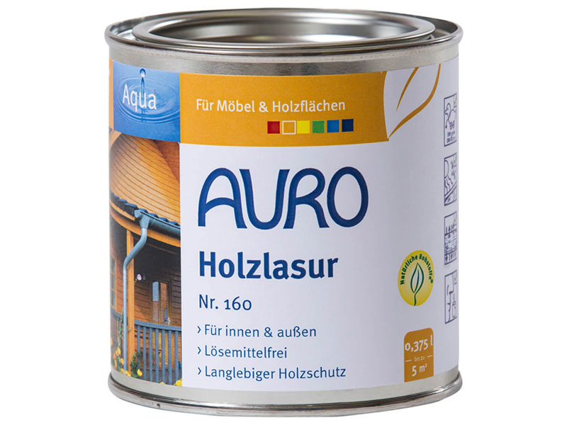 Auro Holzlasur Aqua Nr. 160  - 375ml – Produktbild 2