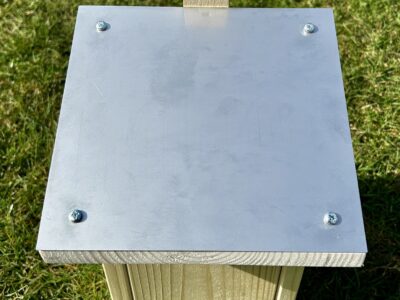 Vogelhaus Dach Regenschutz Edelstahlblech Hast-Ne-Meise.de 4